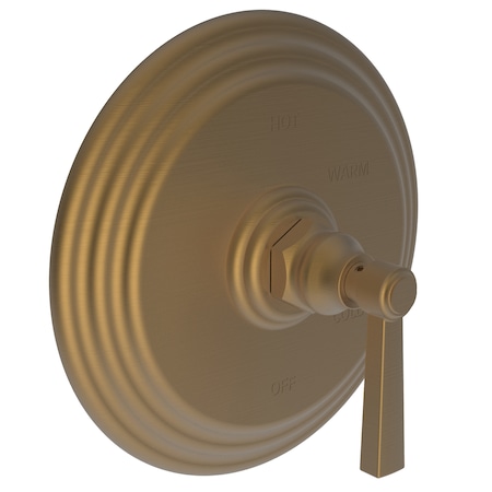 Newport Brass Shower Trim Plate W/ Handle. Less Showerhead, Arm And Flange, Bronze 4-914BP-10